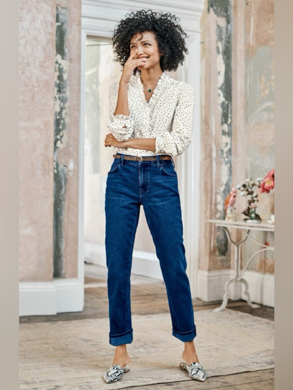 Boden Dark Blue Boyfriend Jeans